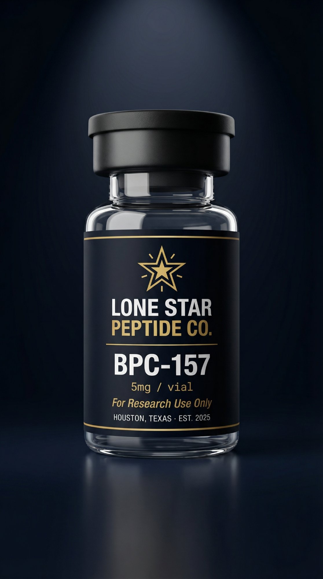 BPC-157 research peptide vial — Lone Star Peptide Co.