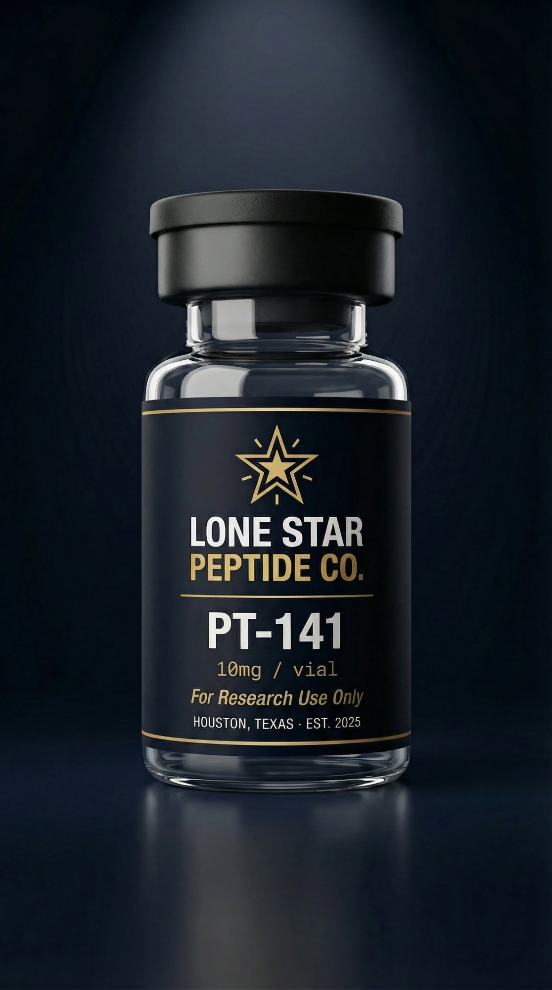 PT-141 research peptide vial — Lone Star Peptide Co.
