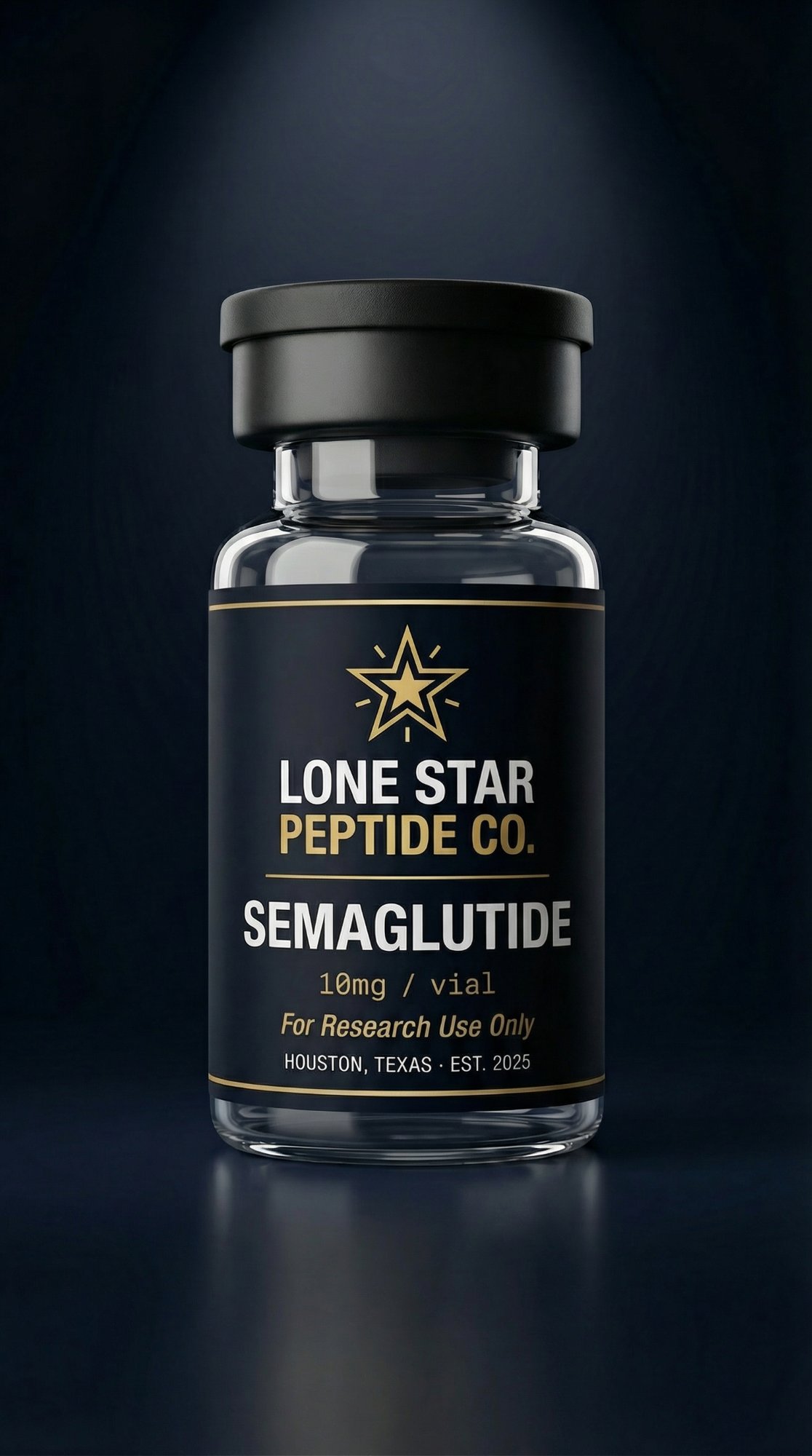 Semaglutide research peptide vial — Lone Star Peptide Co.